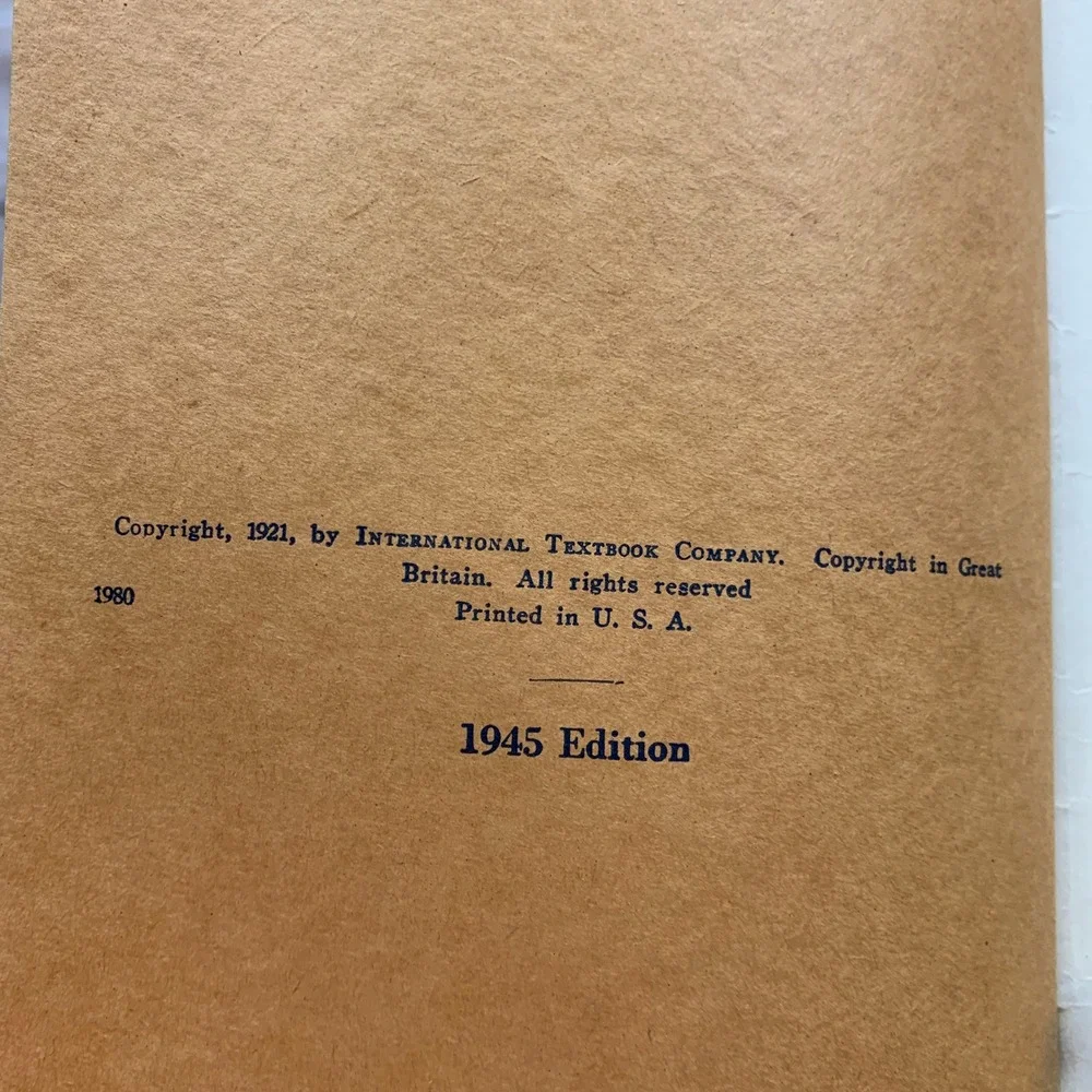 International Textbook Company 1945 edition